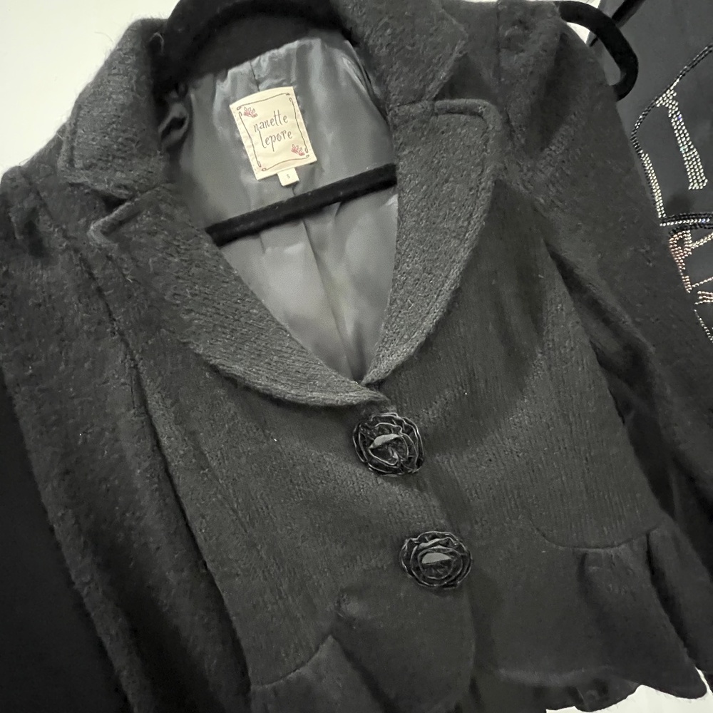 NANETTE LEPORE Crop Blazer Vintage Sz S NWT Vintage Up All Night Jacket